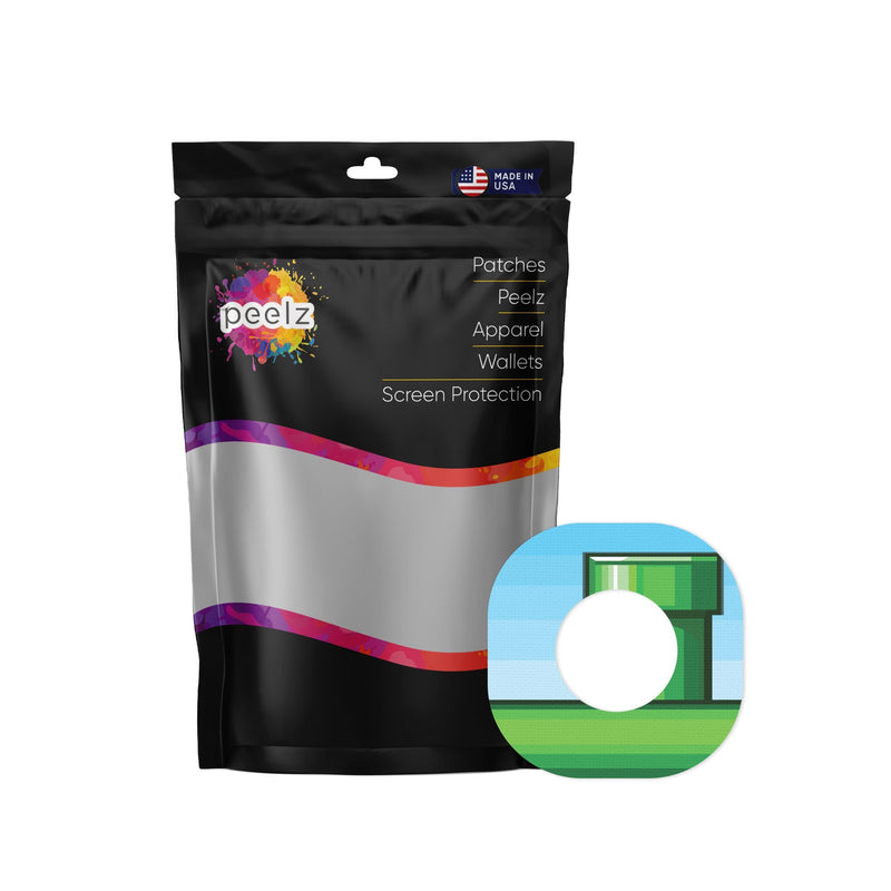 Peelz 80s Gamer Dexcom G7 and Stelo Patch Tape - Pump Peelz Patch Medical Tape