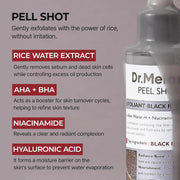 AsiaBeautyMall Dr. Melaxin Peel Shot Exfoliant Black Rice Ampoule Face Cleanser
