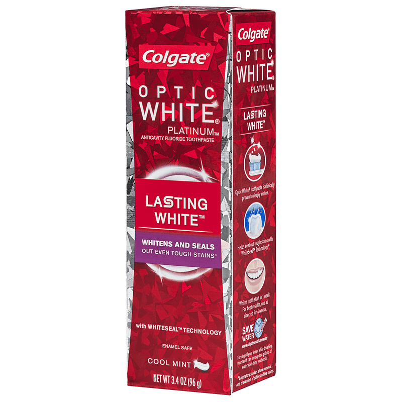 Colgate Colgate Optic White Platinum Whiten & Protect Toothpaste 3.3 Oz Toothpaste