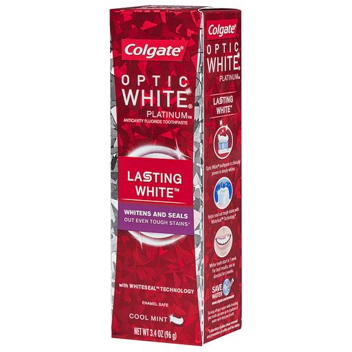 Colgate Colgate Optic White Platinum Whiten & Protect Toothpaste 3.3 Oz Toothpaste
