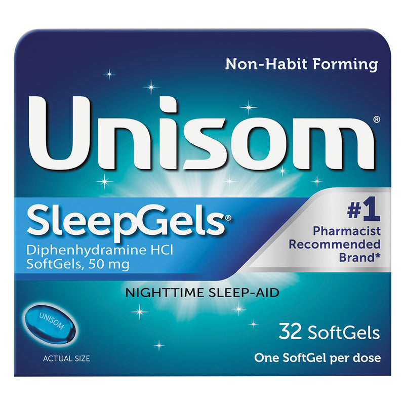 Unisom Unisom Nighttime Sleep Aid, 50 Mg, Soft Gels Health & Beauty