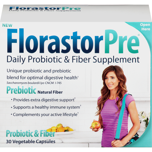 Florastor Florastor Pre Daily Probiotic & Fiber Supplement 30 Ct Box Crafting Fibers