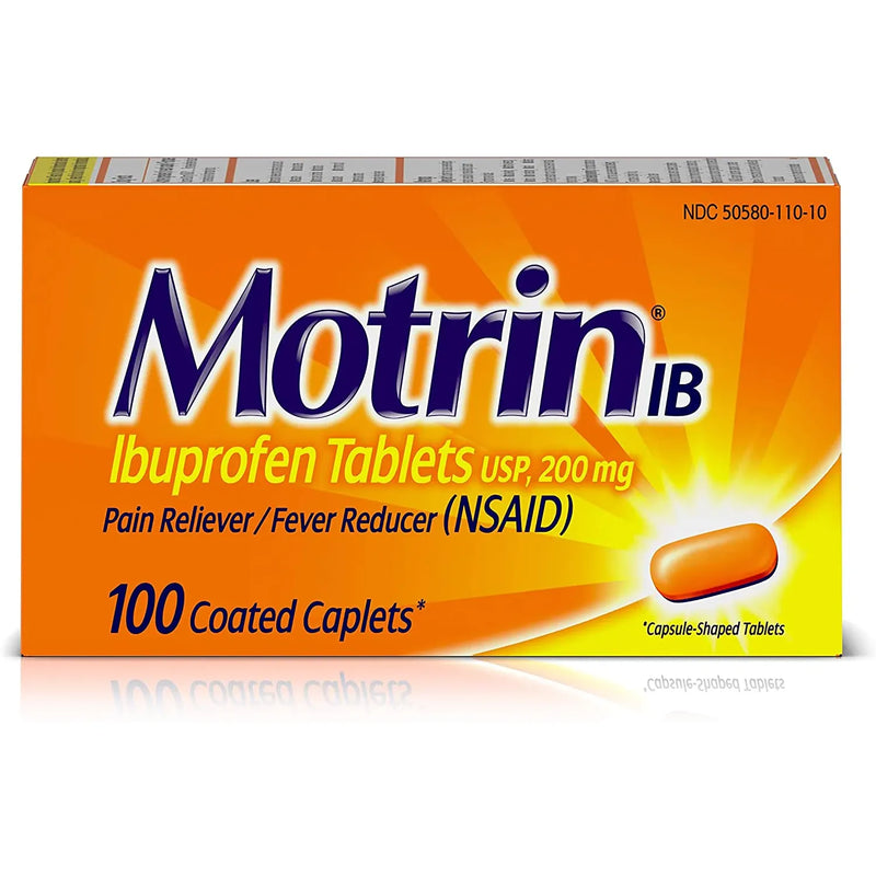 Motrin Motrin IB (Ibuprofen) 200 mg Caplets, 6 Packs of 4 Caplets Medicine & Drugs