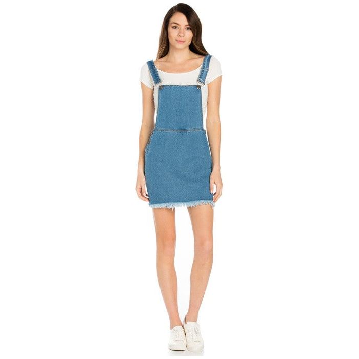 Denim Mini Skirt Overall