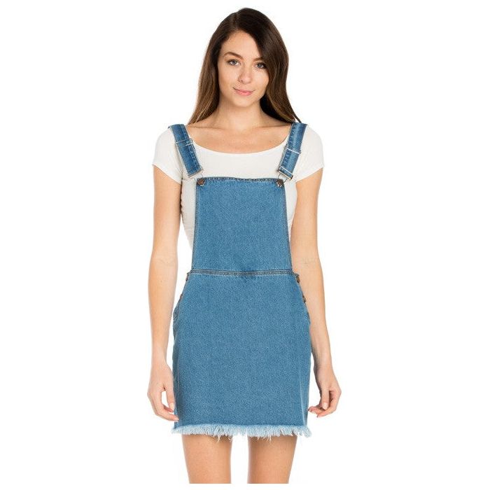 Denim Mini Skirt Overall