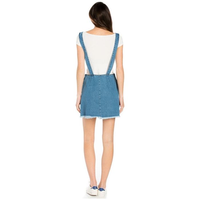 Denim Mini Skirt Overall