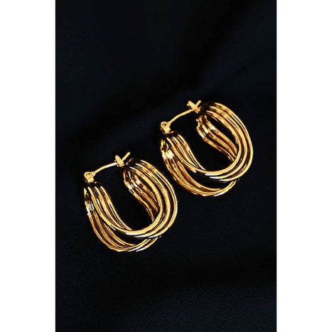 U-Shaped Hoop Earrings