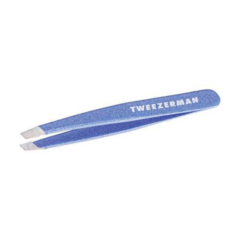 Tweezerman Tweezerman Mini Slant Tweezer - Granite Sky Tweezers White Smoke