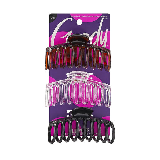 Goody Goody Large Spiral Claw Hair Clips - 3 Pcs Hair Care White Smoke