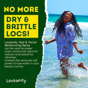 Locsanity Rosewater Hair and Facial Daily Moisturizing/Refreshing Spray Locking & Tightening & Moisturizing