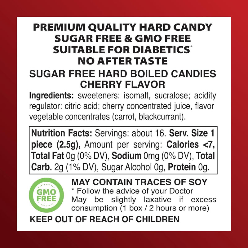 Swiss Imports Swiss Imports Cherry Sugarfree Candy Bonbons - 1.4oz Candy