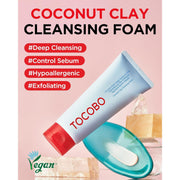 AsiaBeautyMall TOCOBO Coconut Clay Cleansing Foam Face Cleanser