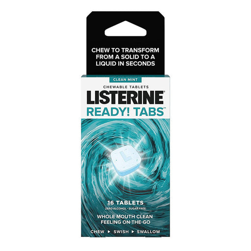 Listerine Mouthwash Listerine Mouthwash Ready Clean Mint Flavor Chewable Tablets - 16ct Oral Care