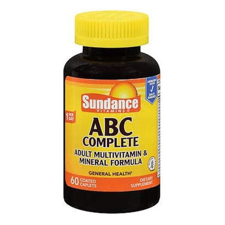 Sundance Sundance Vitamins® ABC Complete Adult Multivitamin & Mineral – 60 Coated Caplets Vitamins & Supplements