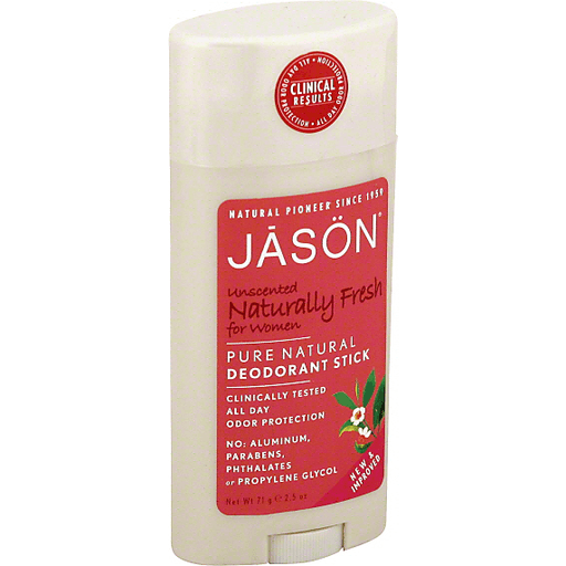 Jason Natural Products Jason Natural Products Naturally Fresh For Women Pure Deodorant Stick Unscented Deodorant