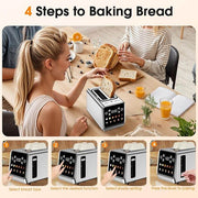 SmartPursue™ Stainless Steel Smart Digital Toaster Toaster