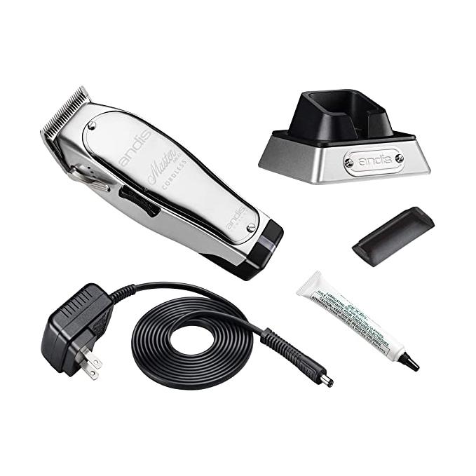 Andis Master Cordless Clipper #12660 & Cordless T-Outliner Li Trimmer #74000 & Cordless Titanium Foil Shaver Ts-2 #17255