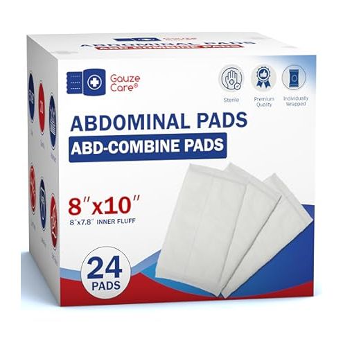 0 Curity Abdominal Pads, Sterile, 8" x 10" (Pack of 18) Health Care