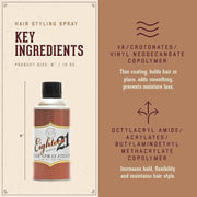 18.21 18.21 Eighteen 21 Premium Hairspray- Fixatif 9.6 Oz Hairspray