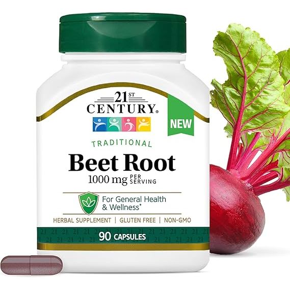 21st Century Beet Root 1000 mg 90 capsules Vitamins & Supplements