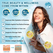 Nature Target Marine Collagen Peptides Powder, 10 Billion CFUs, 12.35 OZ Collagen