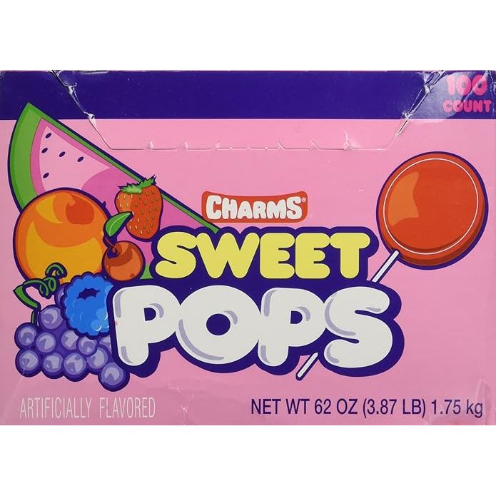 Charms Sweet Pops Assorted  100  Ct