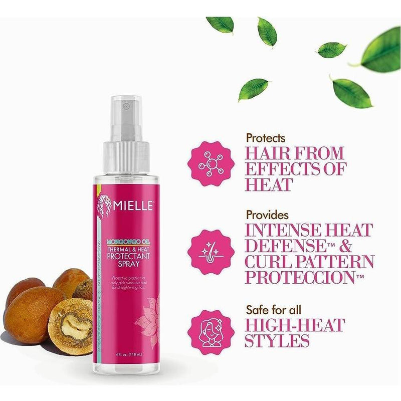 Mielle Organics Mielle Mongongo Oil Thermal & Heat Protectant Spray 4oz Heat Protectant Spray