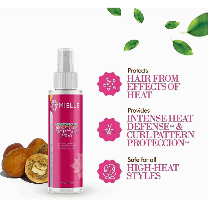 Mielle Mongongo Oil Thermal & Heat Protectant Spray 4oz