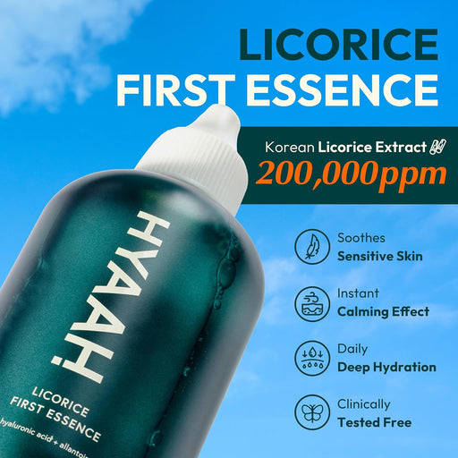 AsiaBeautyMall Hyaah Licorice First Essence Toner Lotion Light Sky Blue