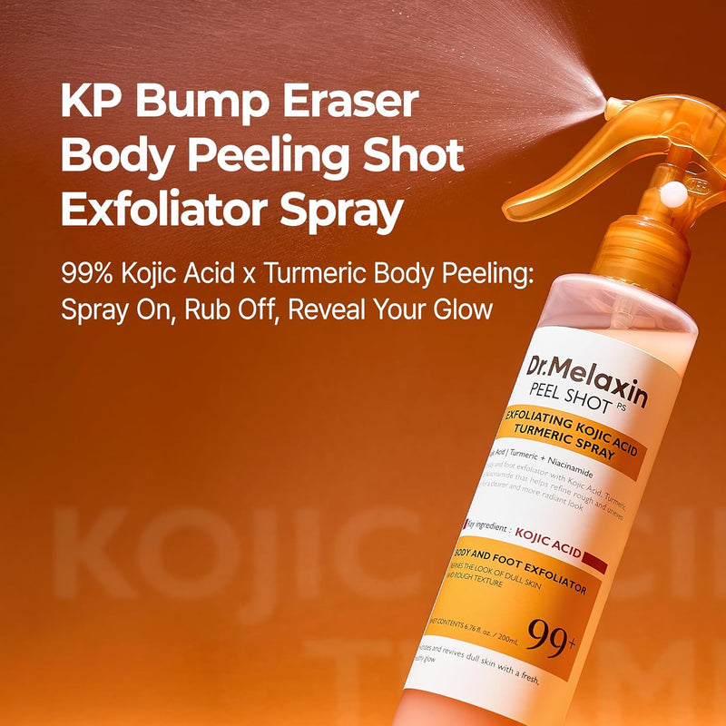 AsiaBeautyMall Dr. Melaxin Peel Shot Exfoliating Kojic Acid Turmeric Spray Exfoliator Saddle Brown