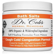 COLEHERBALS 28 - Dr. Cole's Organic Cough Cold Congestion Bath Salts Herbal