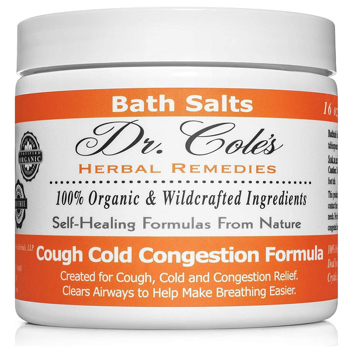 Dr. Cole's Organic Cough Cold Congestion Bath Salts