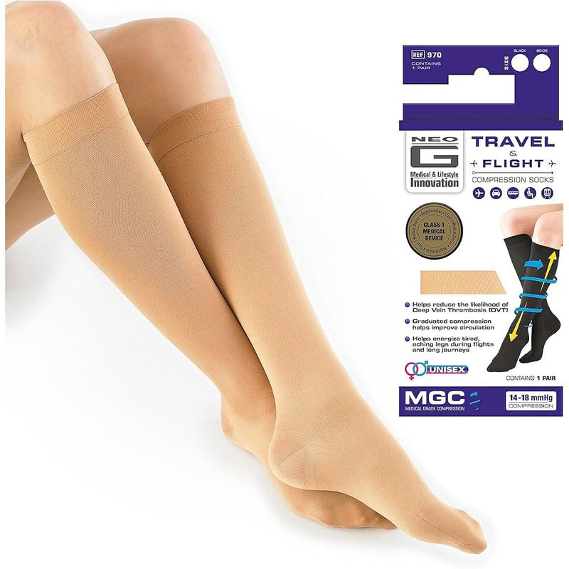 Neo G Neo G Energizing Compression Knee High Socks – Tan, Medium Socks