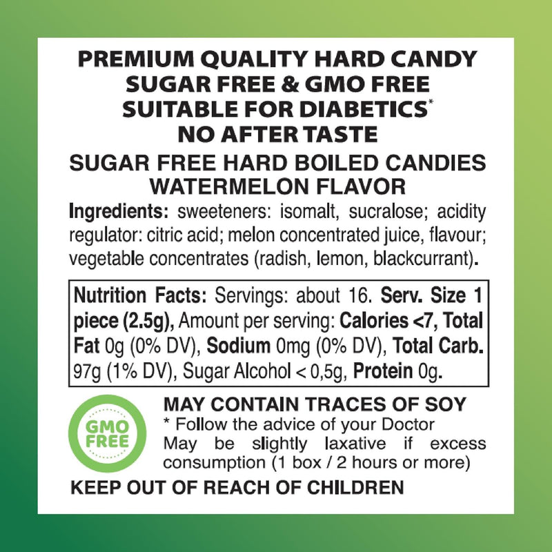 Swiss Imports Swiss Imports Melon Sugarfree Candy Bonbons - 1.4oz Sugarfree Candy