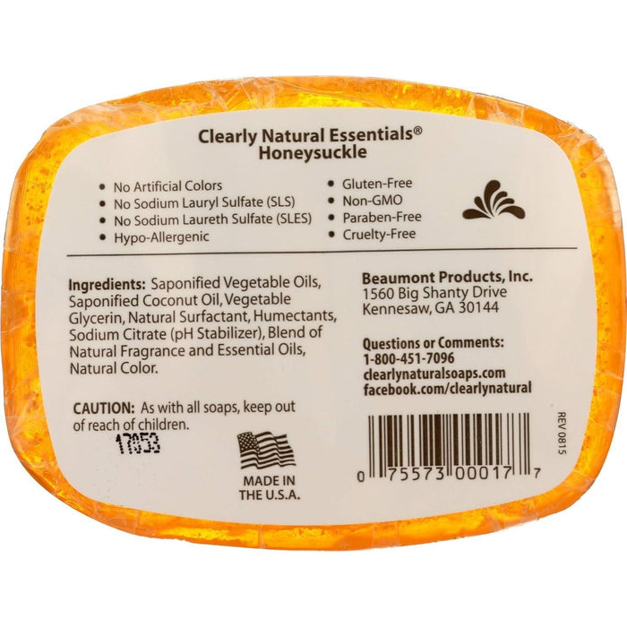 Clearly Natural Essentials Honeysuckle Glycerin Soap 4 oz