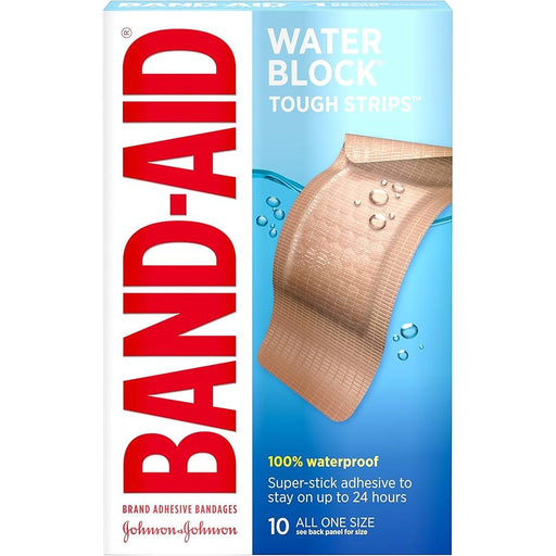 Band-Aid Band-Aid Tough Strips Adhesive Bandages - 10 All One Size Medical Tape & Bandages