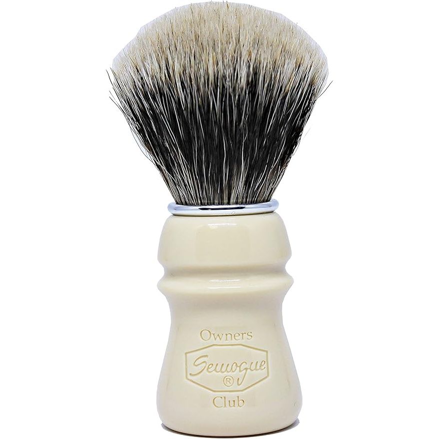 Semogue Owners Club Soc Taj Resin Finest 2 Band Badger Shave Brush ...