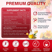 Nature Target CoQ10 + PQQ + Vitamin E, 400mg, 120 Softgels CoQ10