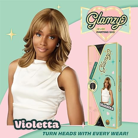 Mill's Beauty Supply Sensationnel Glamzy Synthetic Hair Glueless HD Lace Parting Wig - VIOLETTA Wigs