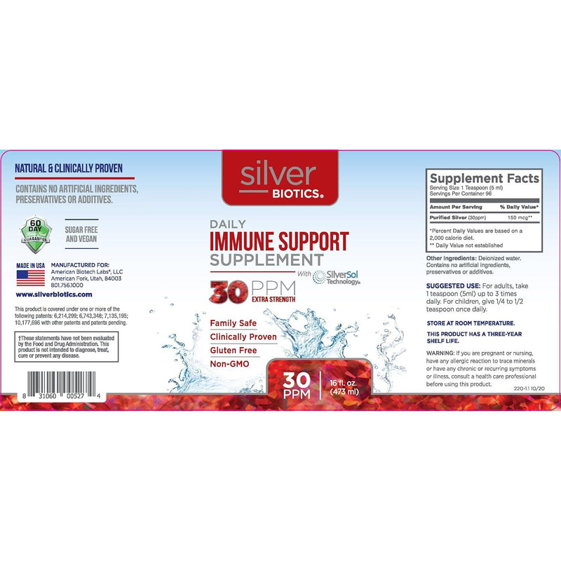Silver Biotics Extra Strength Supplements Supplement