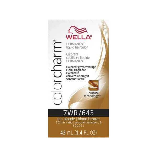 Wella Wella Color Charm Tan Blonde 643 Liquid Creme Haircolor 42ml Hair Color White Smoke