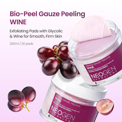 AsiaBeautyMall NEOGEN Dermalogy Bio-Peel Gauze Peeling Wine Toner Lotion Lavender Blush