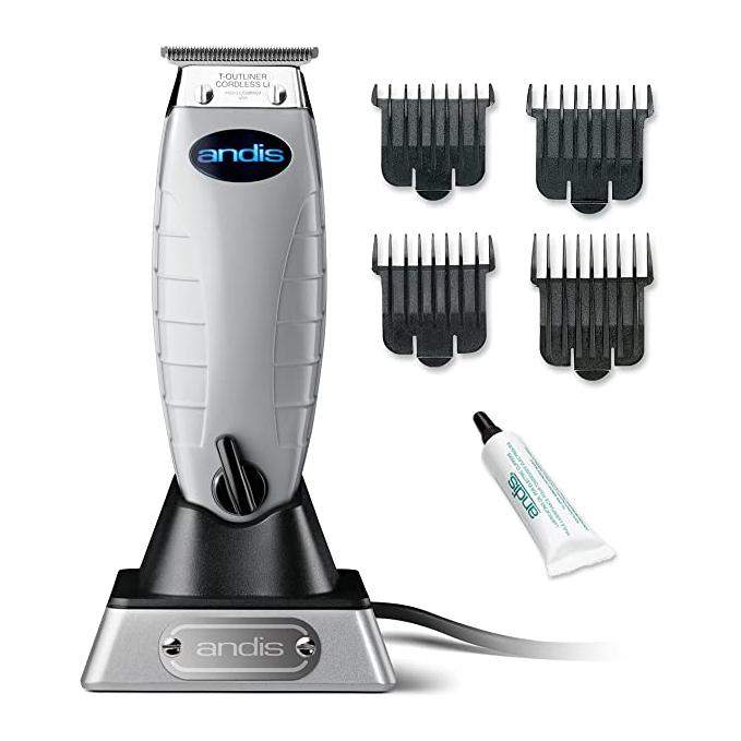 Andis Master Cordless Clipper #12660 & Cordless T-Outliner Li Trimmer #74000 & Cordless Titanium Foil Shaver Ts-2 #17255