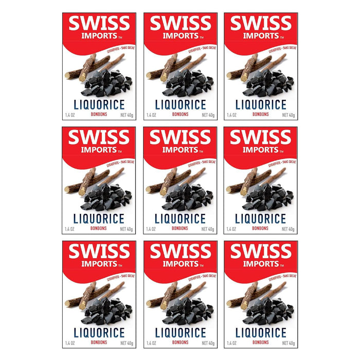 Swiss Imports Liquorice Sugarfree Candy Bonbons - 1.4oz