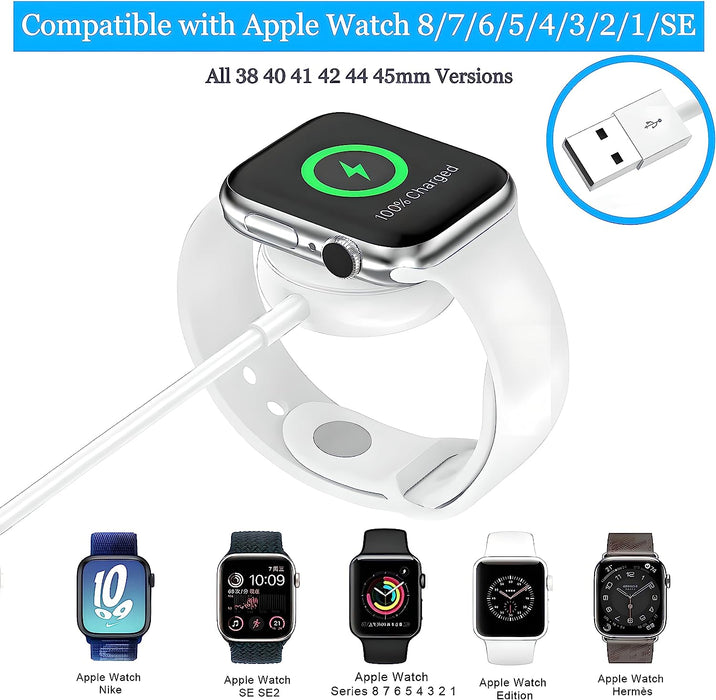 Short Charger Compatible with Apple Watch (1.15ft/14inch/35cm)