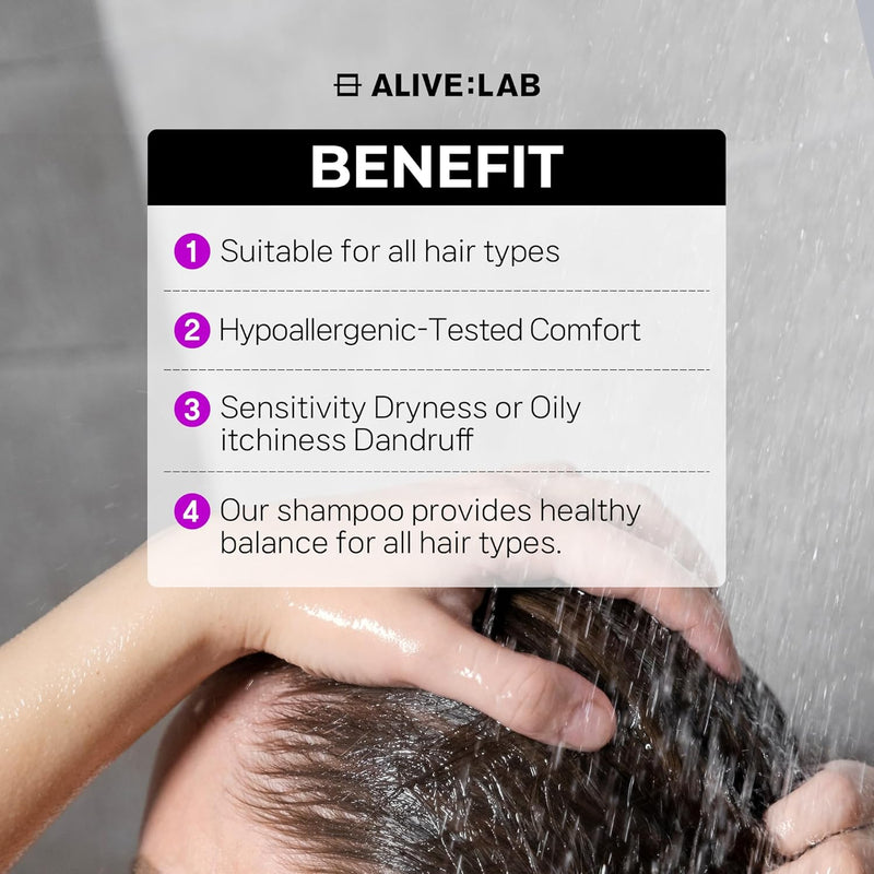 AsiaBeautyMall ALIVE:LAB O2 Scalp Water Shampoo Shampoo Gray