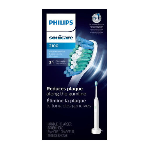Philips Sonicare Philips Sonicare 2100 Rechargeable Electric Power Toothbrush, White Mint HX3661/04 Oral Care