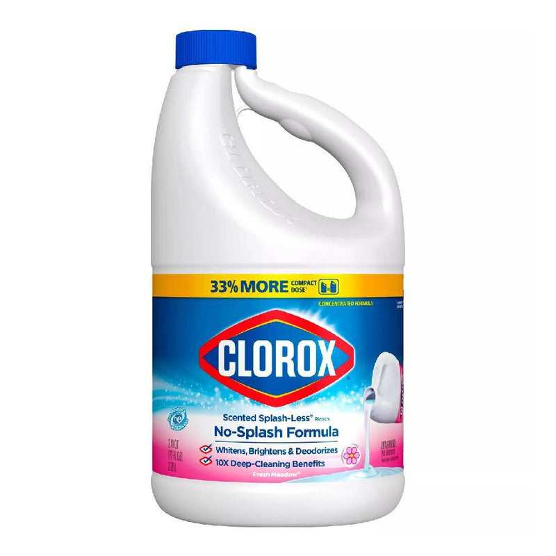 Clorox Clorox Bleach, Scented Splash Less, Fresh Meadow 2.41 Qt Bleach White Smoke