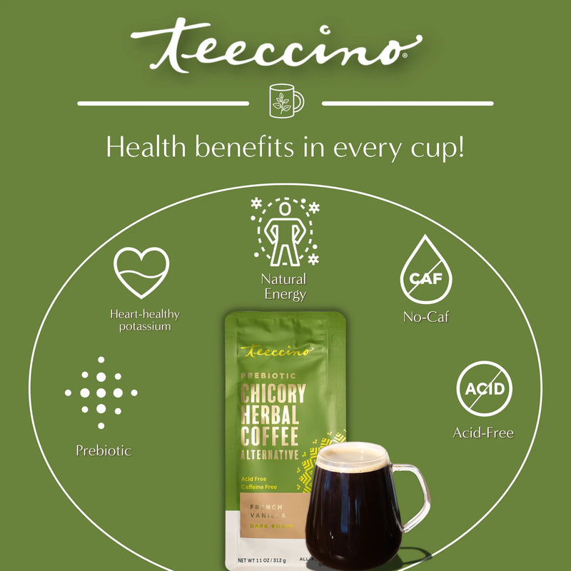 Teeccino French Vanilla Chicory Herbal Coffee Herbal Coffee