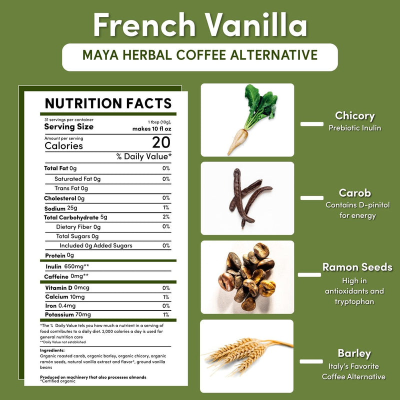 Teeccino French Vanilla Chicory Herbal Coffee Herbal Coffee